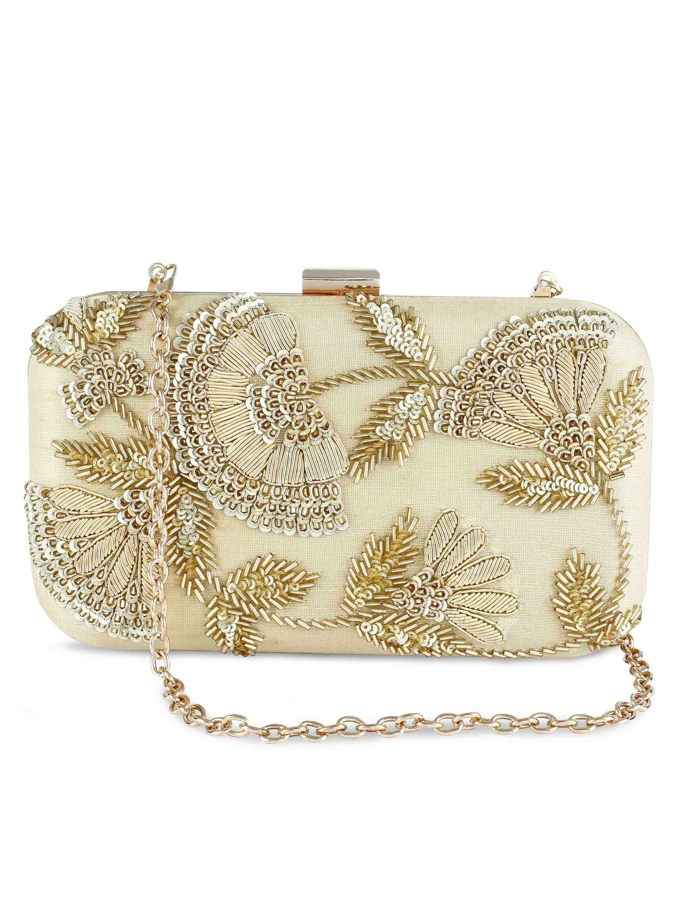 Golden Sunshine Box Clutch