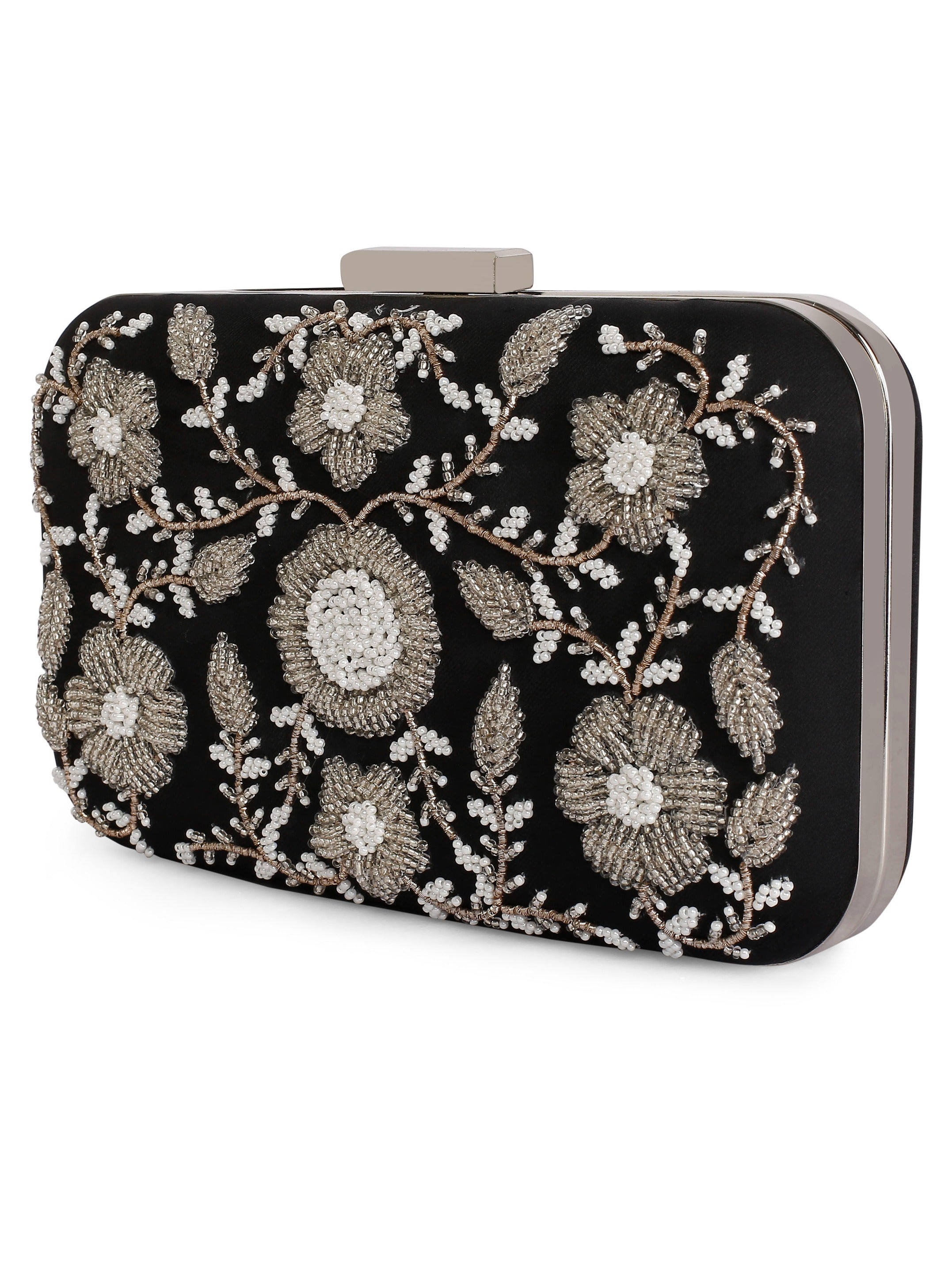 Black Ornate Clutch