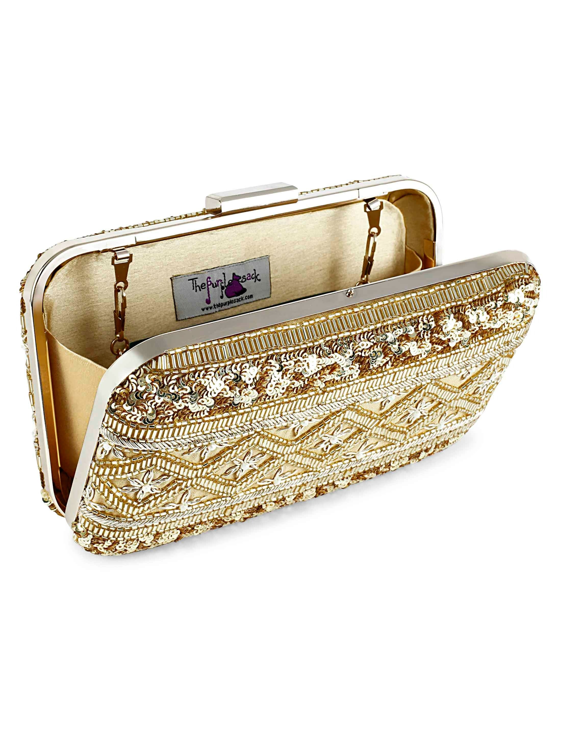 Gold Lined Clutch