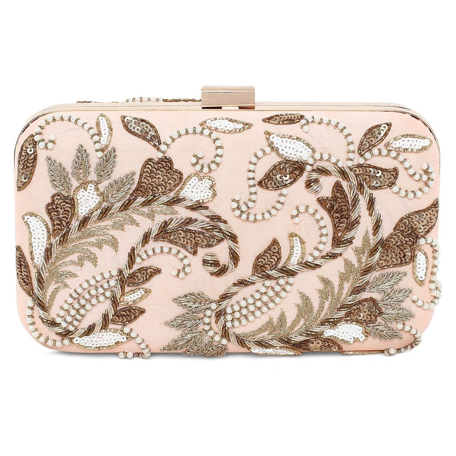 Peech Double Paisley Clutch