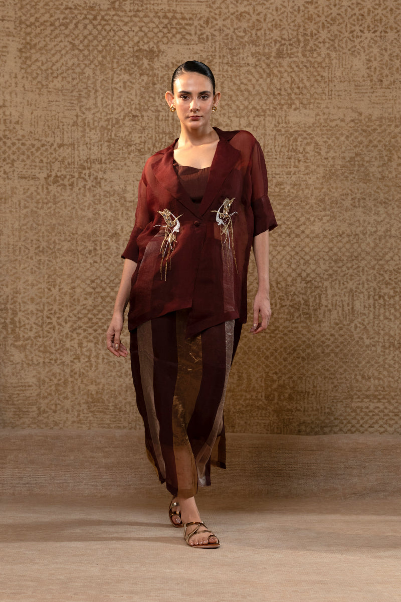Tinka Jacket Set - Brown