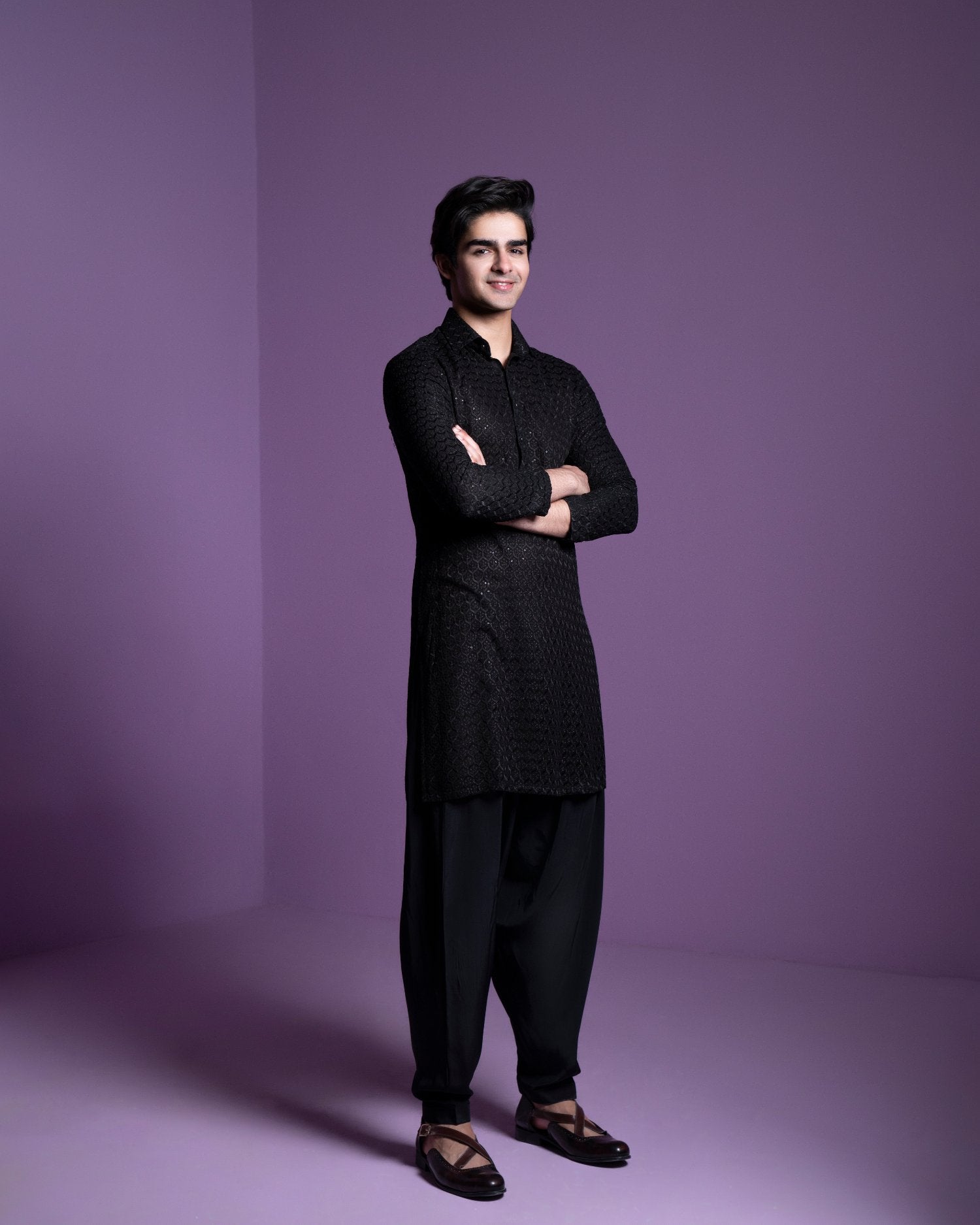 Black Kurta Set