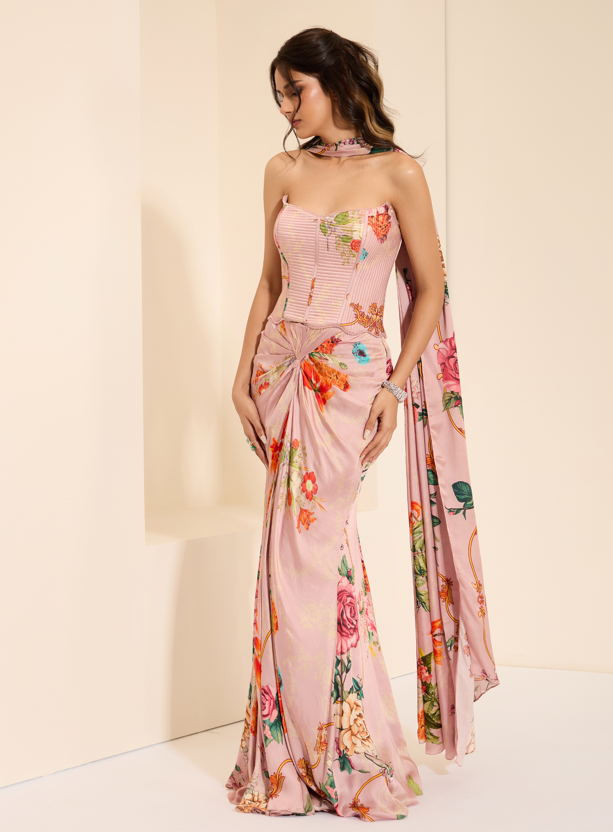 Lavender Mist Corset and Drape