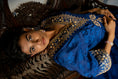 Load image into Gallery viewer, Royal Blue Self Woven Kaftan

