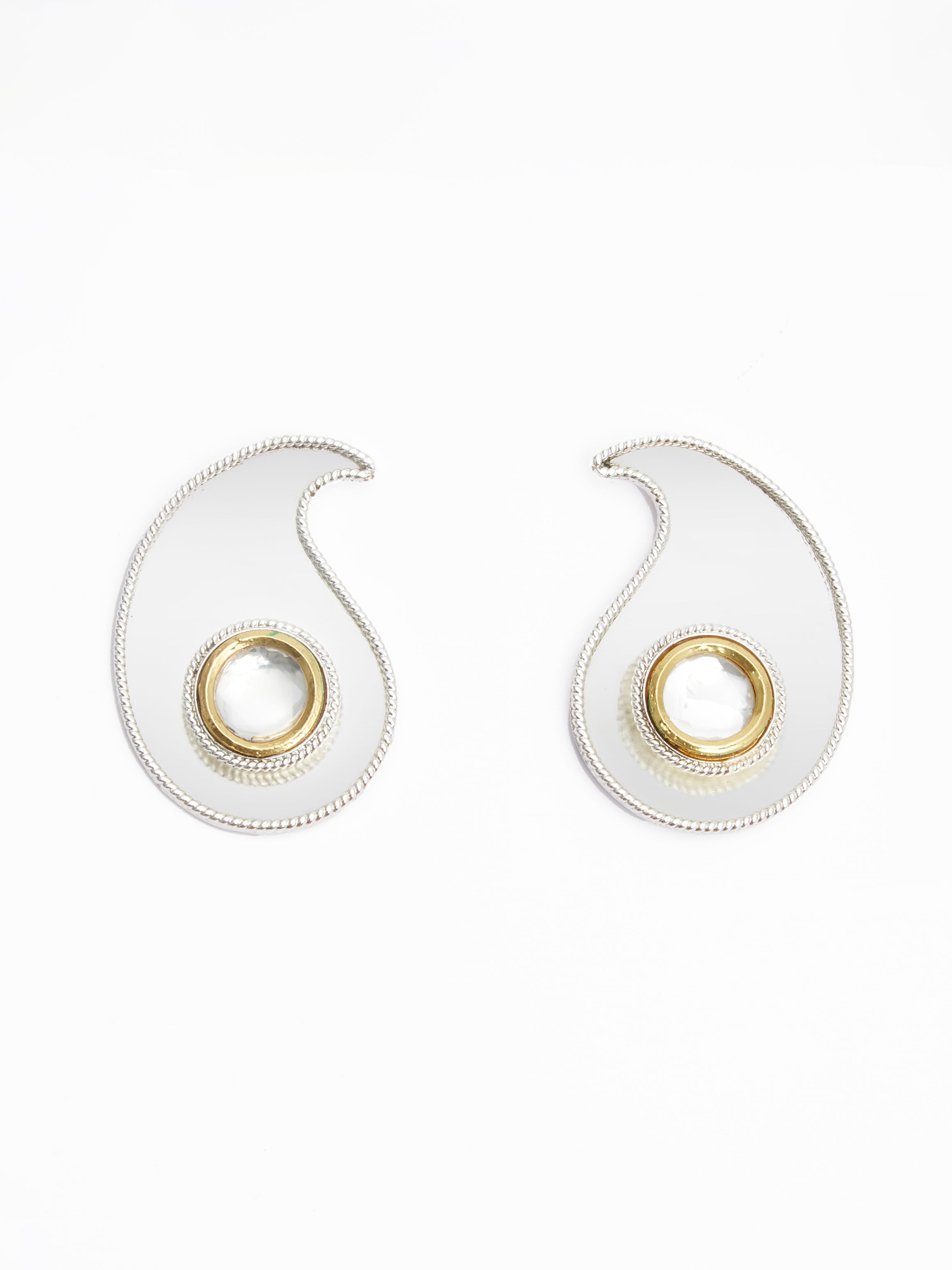 POLKI PAISLEY STUD EARRING