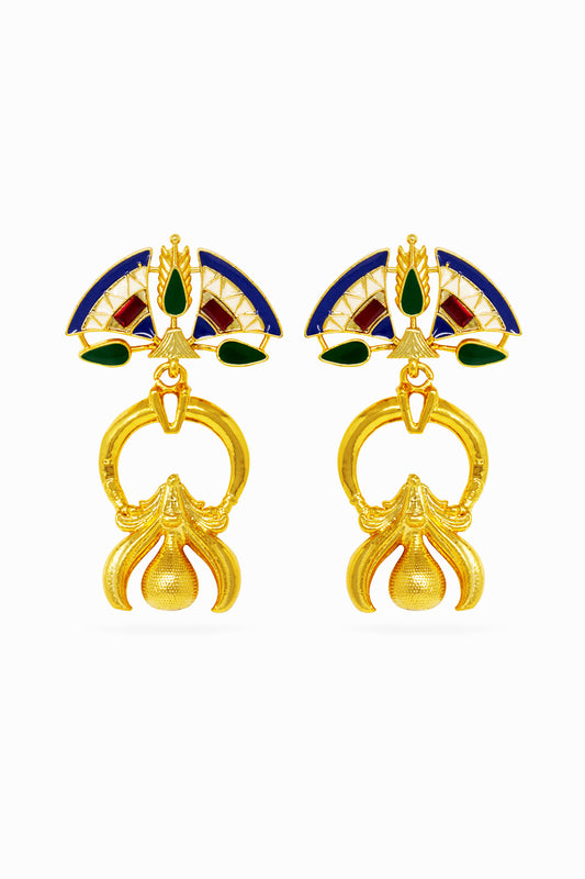 Allure Blue Logo Earrings