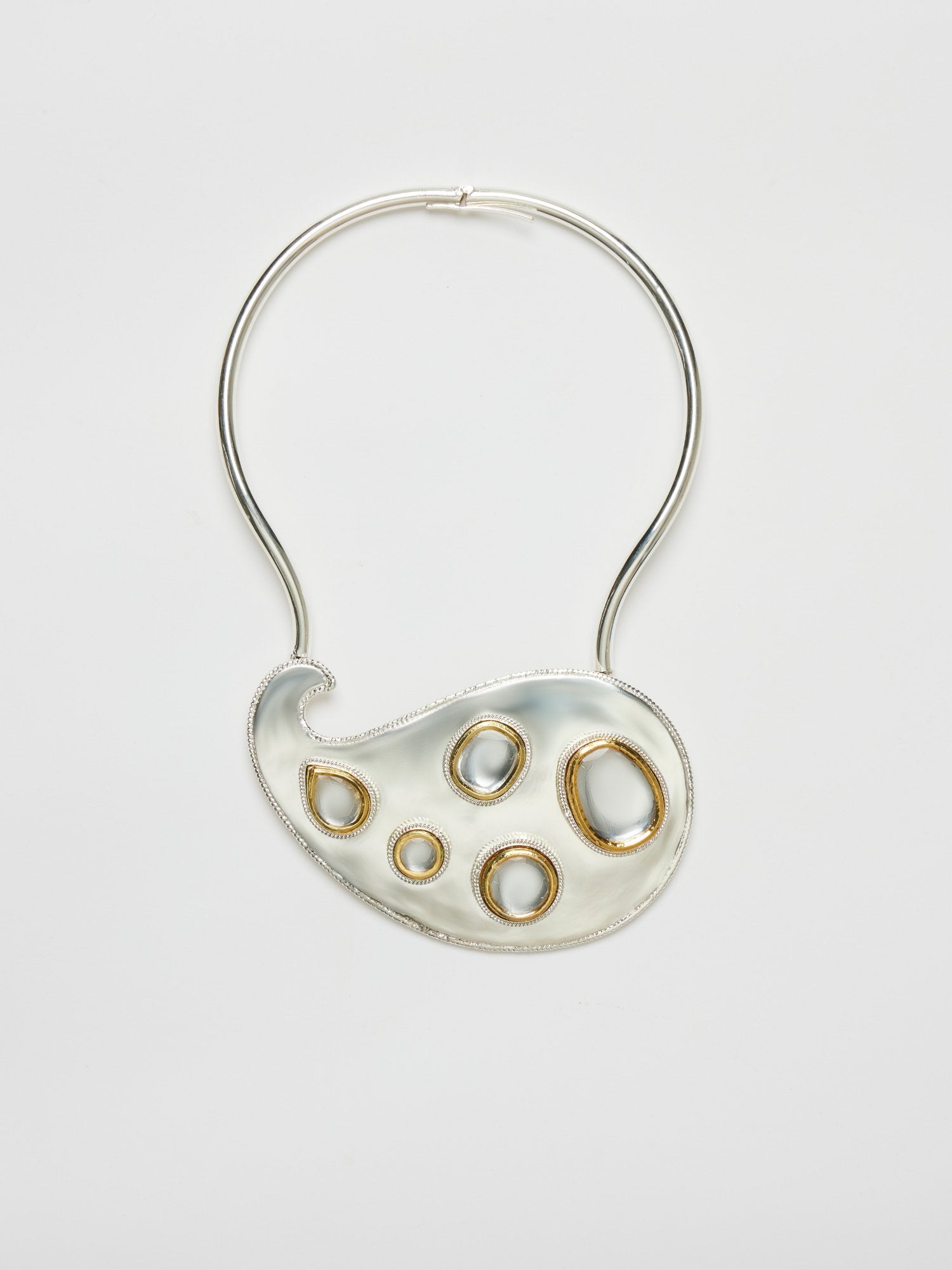 POLKI PAISLEY BIB NECKLACE