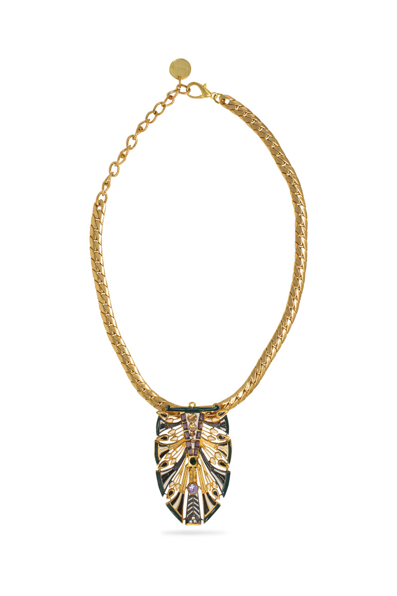 Green Egyptian Pendant Necklace