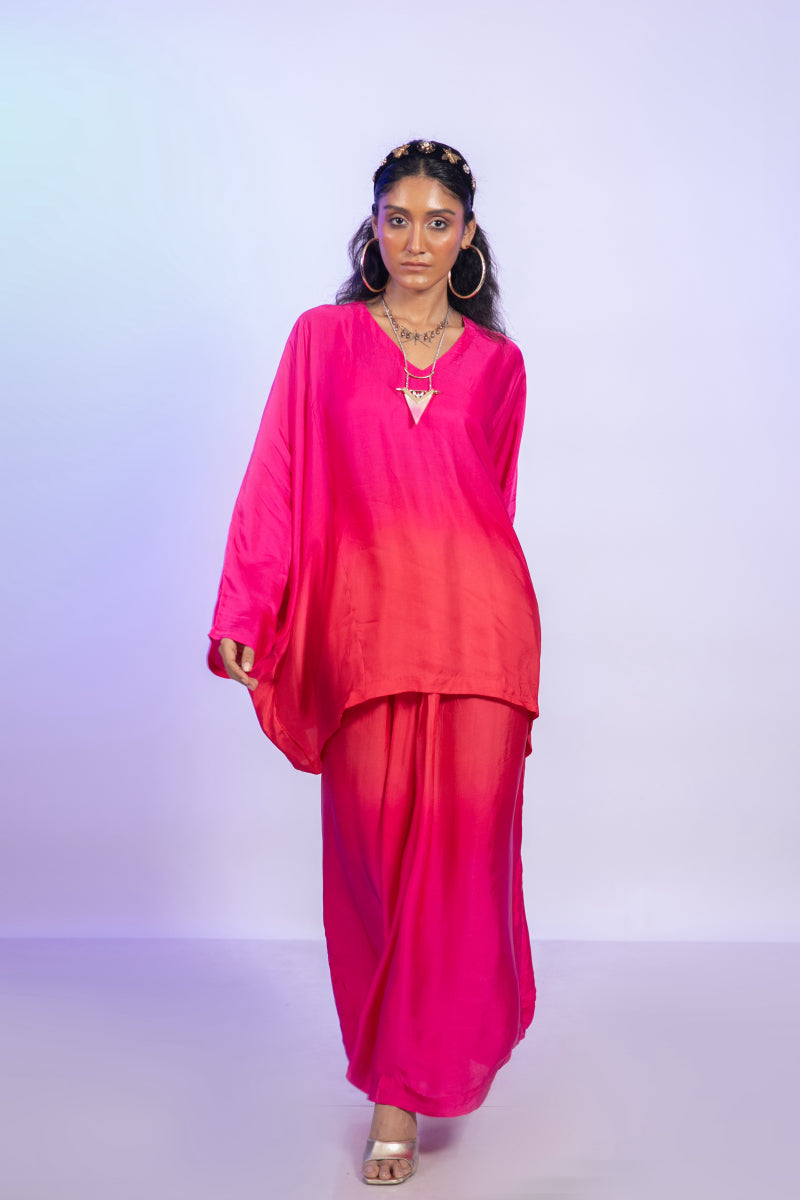 KAFTAN TOP WITH LUNGI SKIRT