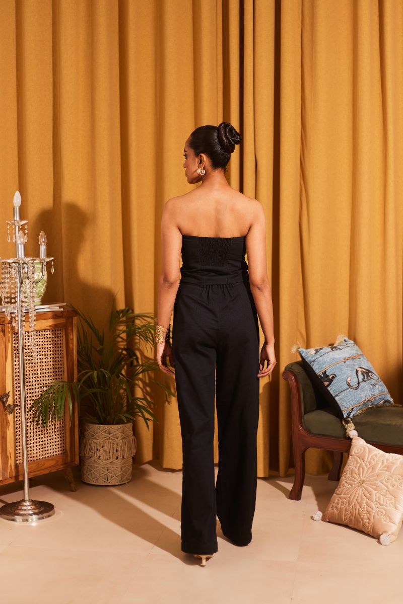 Black Tube Top & Pants Set