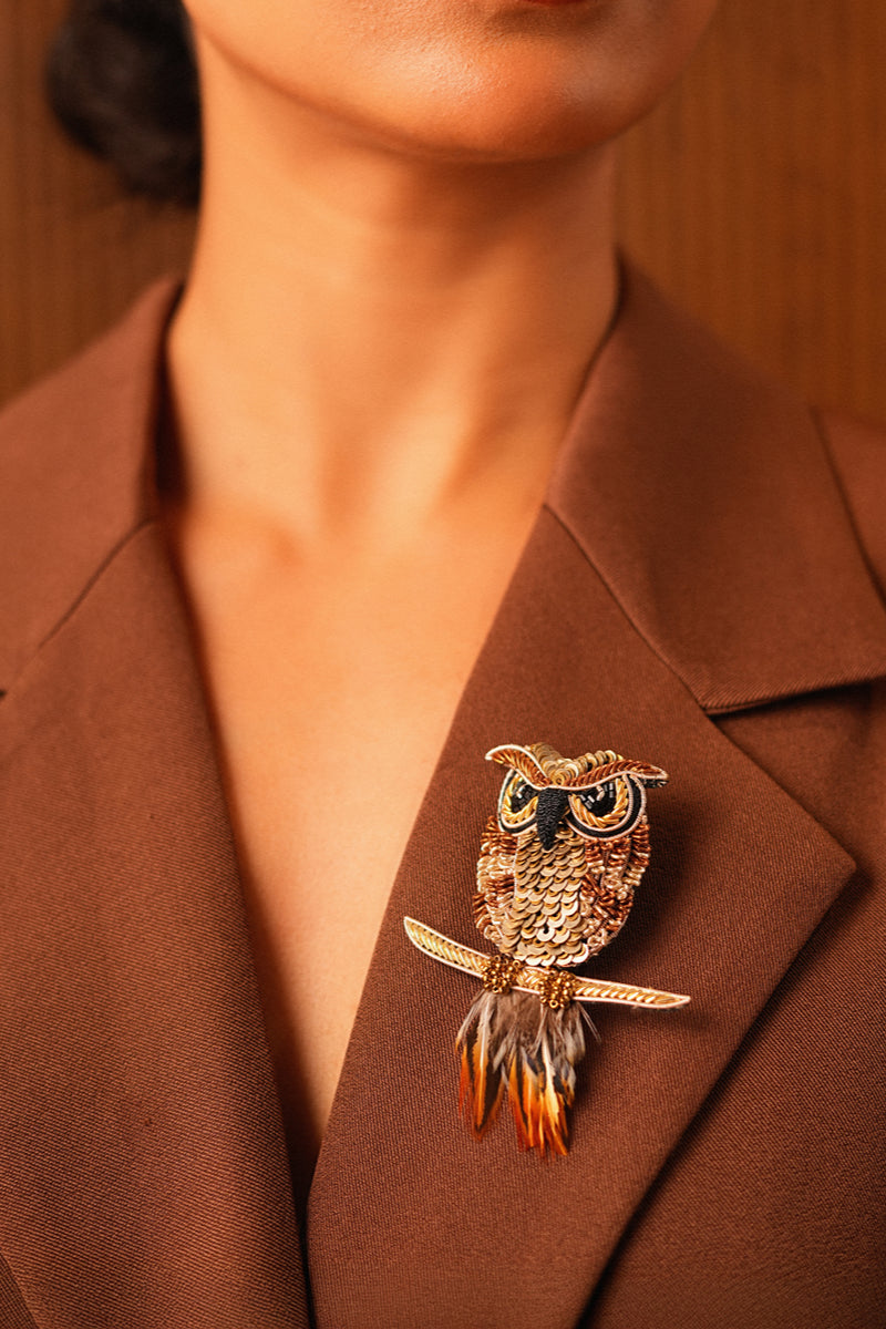 Owl Brooch