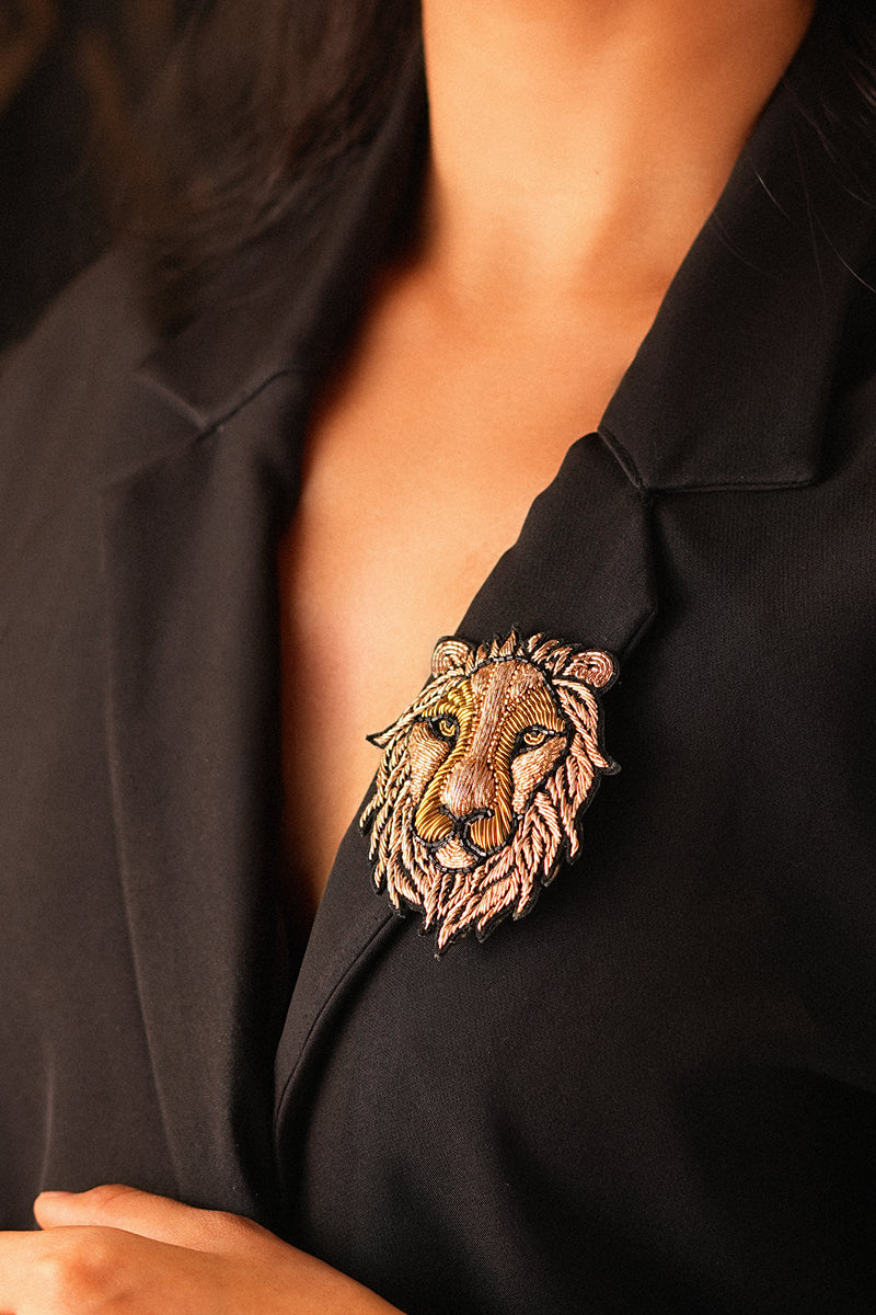 Lion Brooch