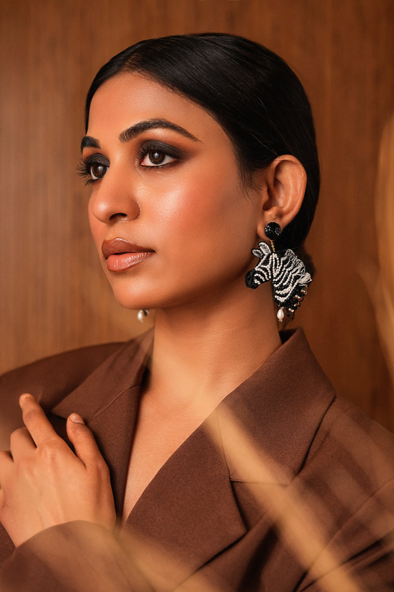 Zebra Earrings