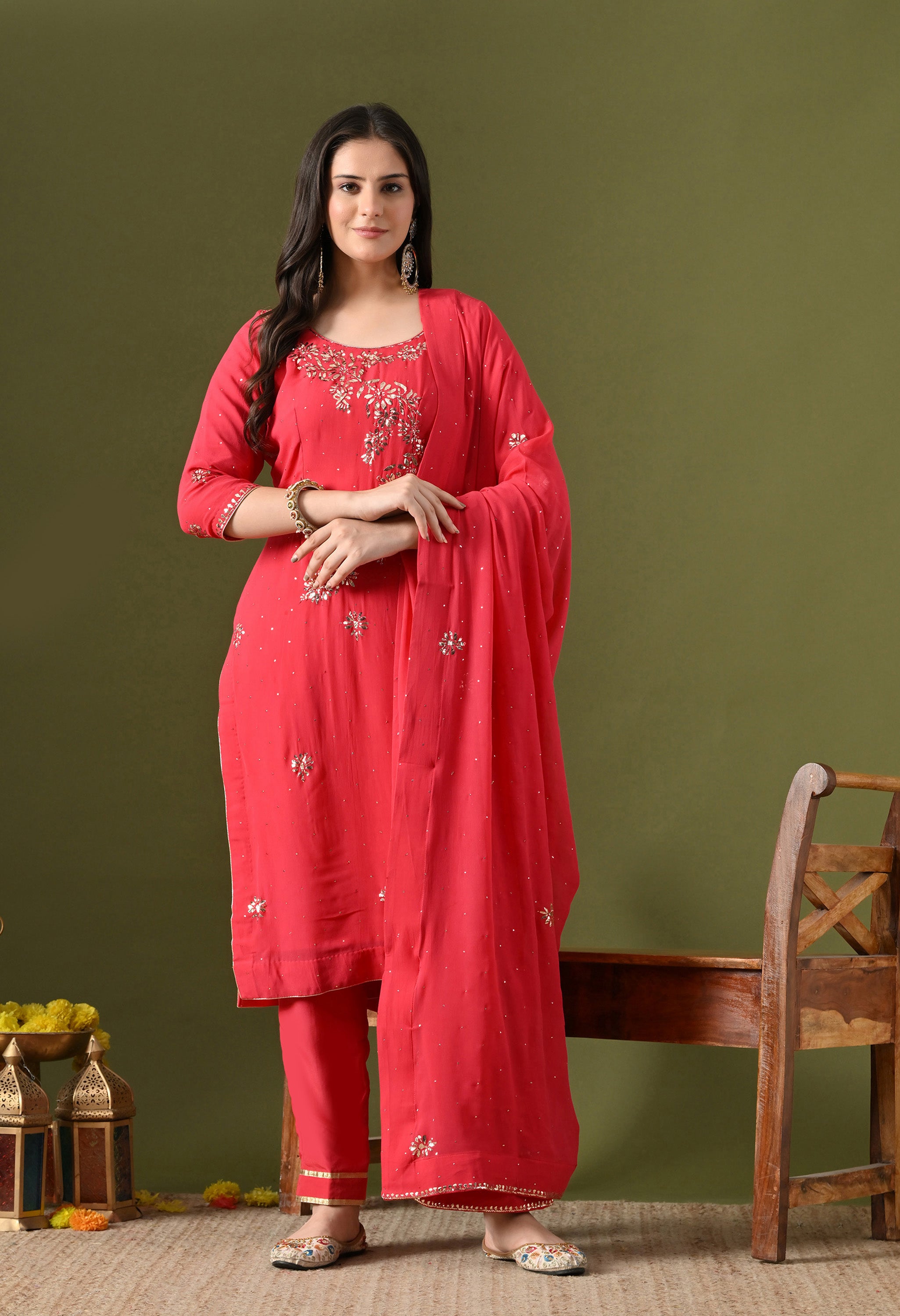 Pink Kurta Set