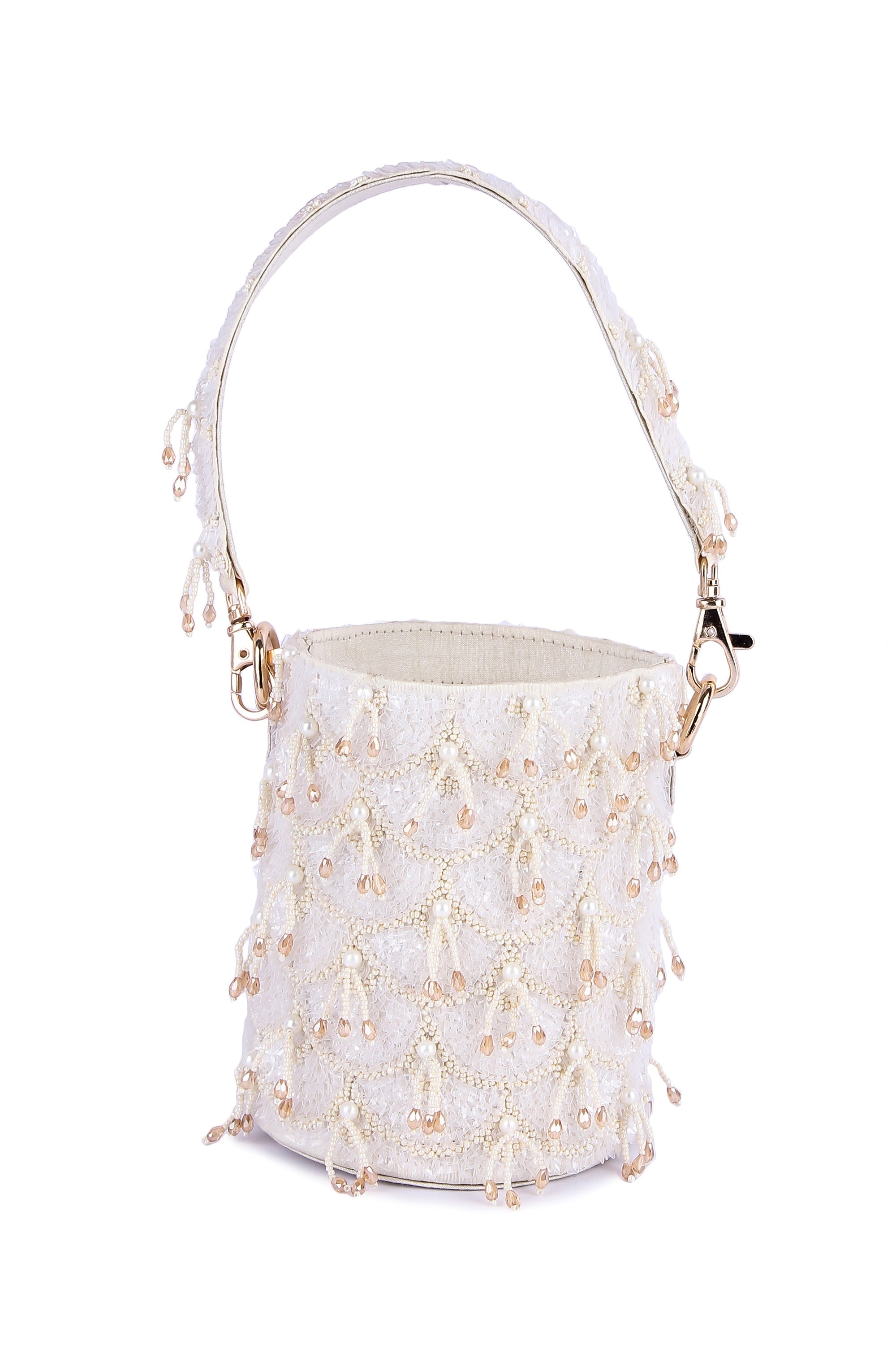Bucket White Zing Potli