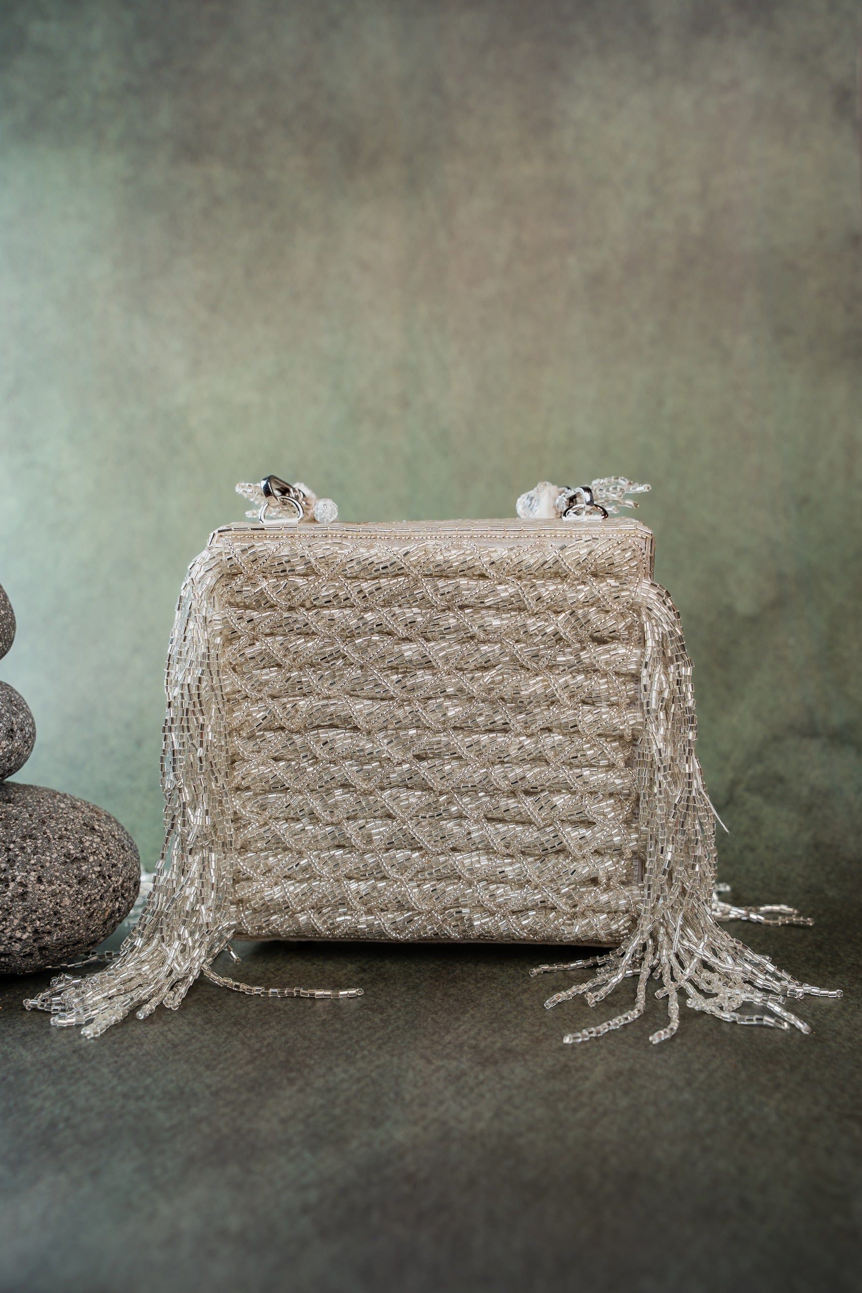 Weave Fringe Kasse Silver