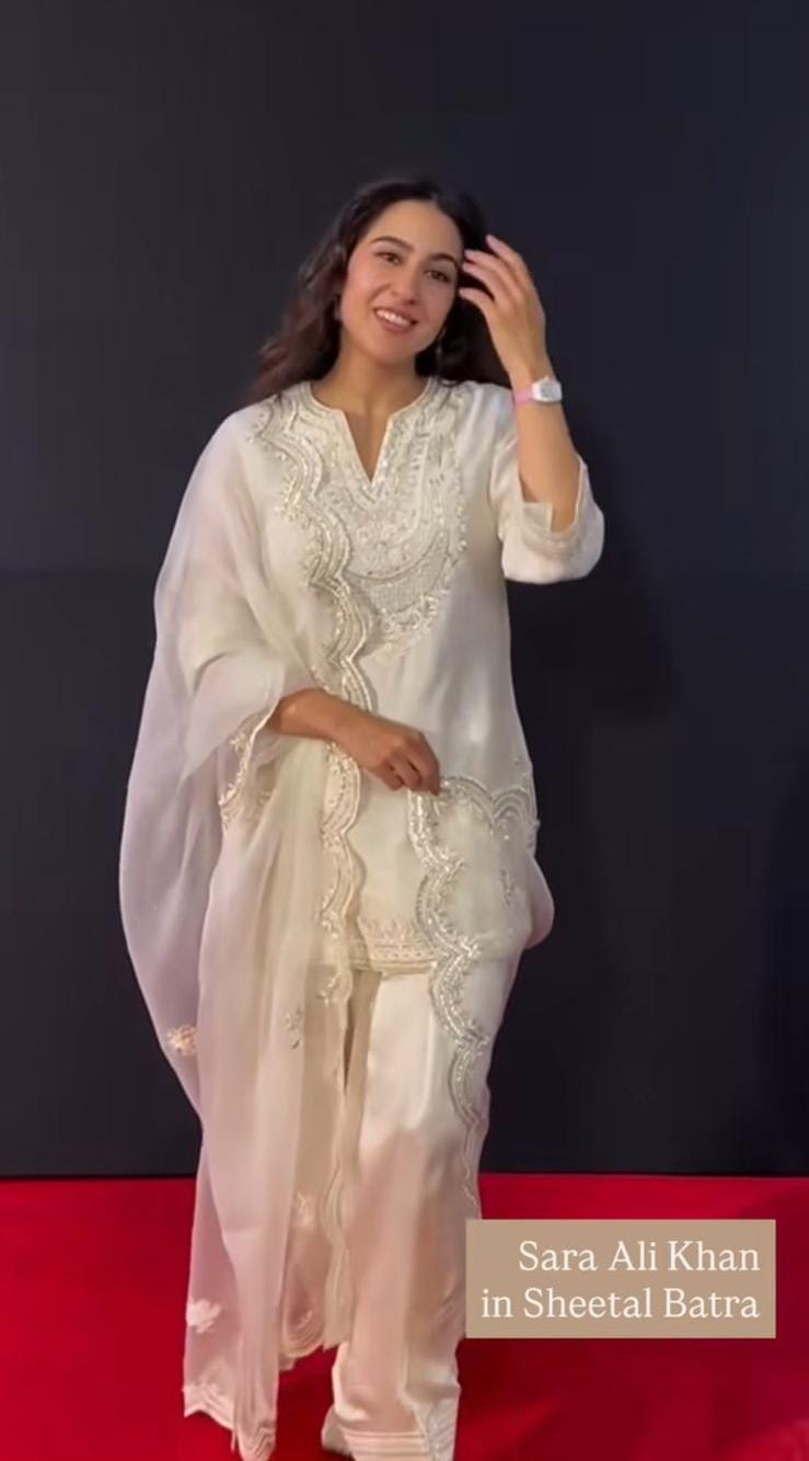 Sara - Short Kurta With  Salwar And Dupatta