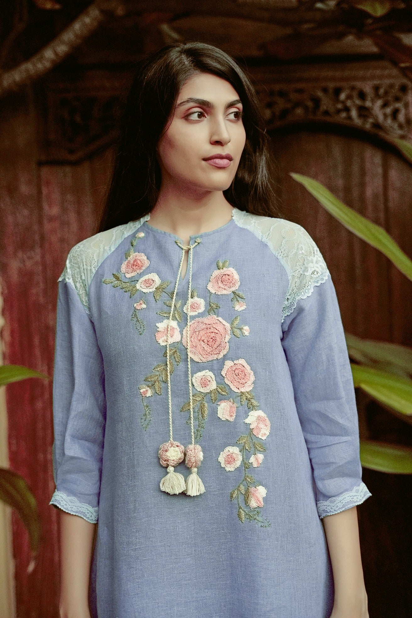 Whimsical Garden Kismat Dress - Inkblot