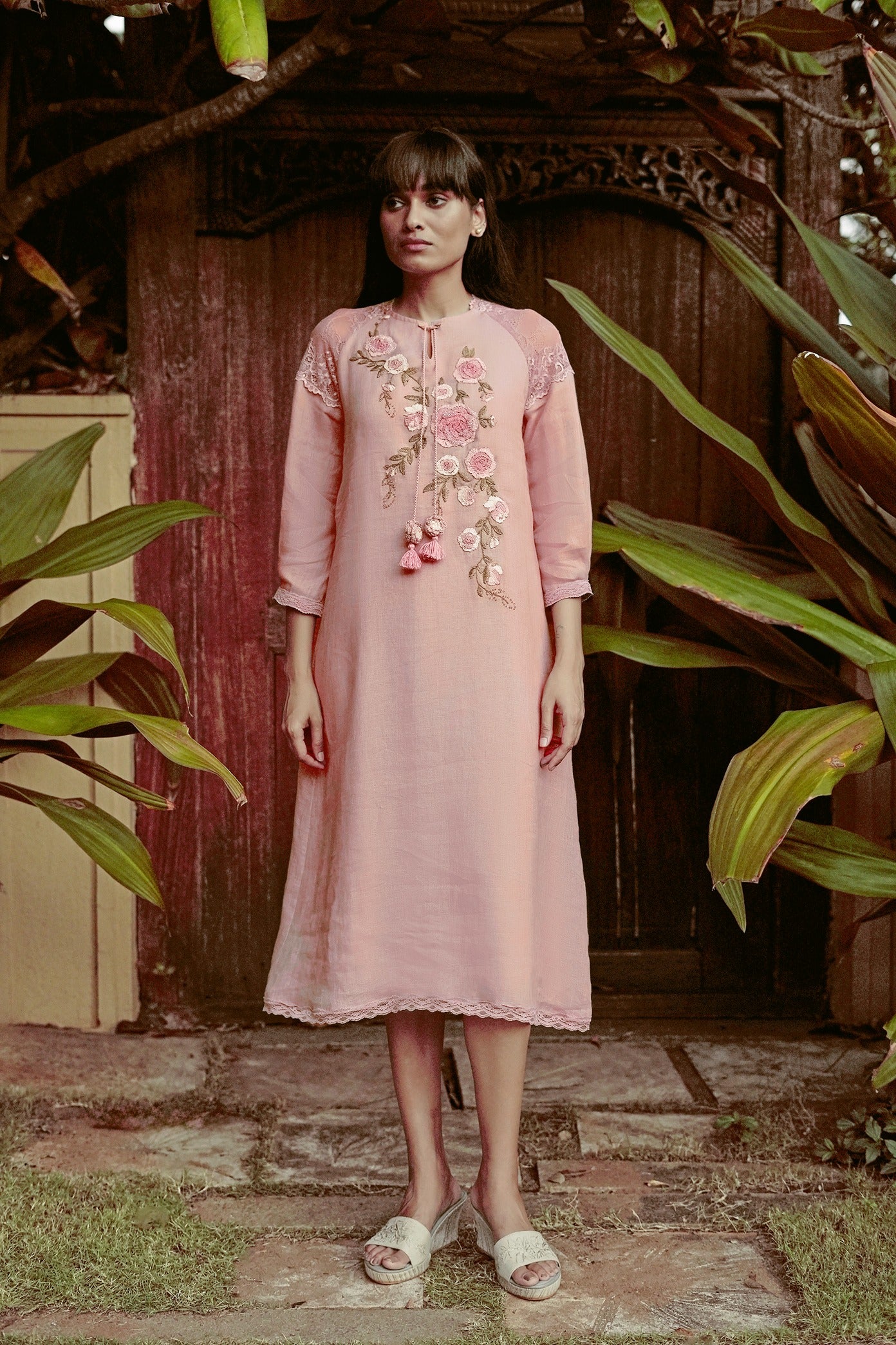 Whimsical Garden Kismat Dress - Rose Bud