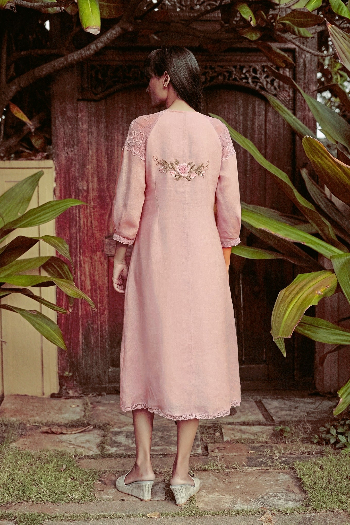 Whimsical Garden Kismat Dress - Rose Bud