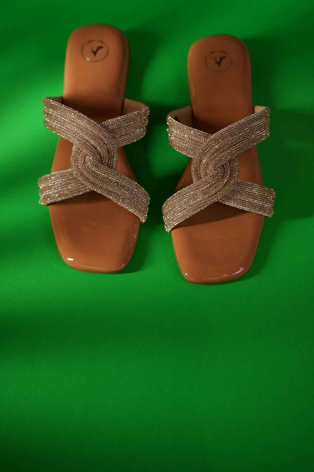 Silver String Nude Base Sandals