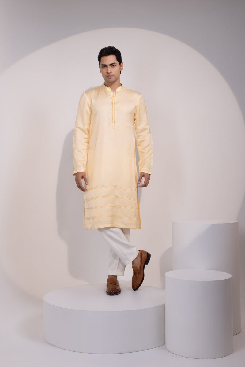 Pastel Yellow Kurta