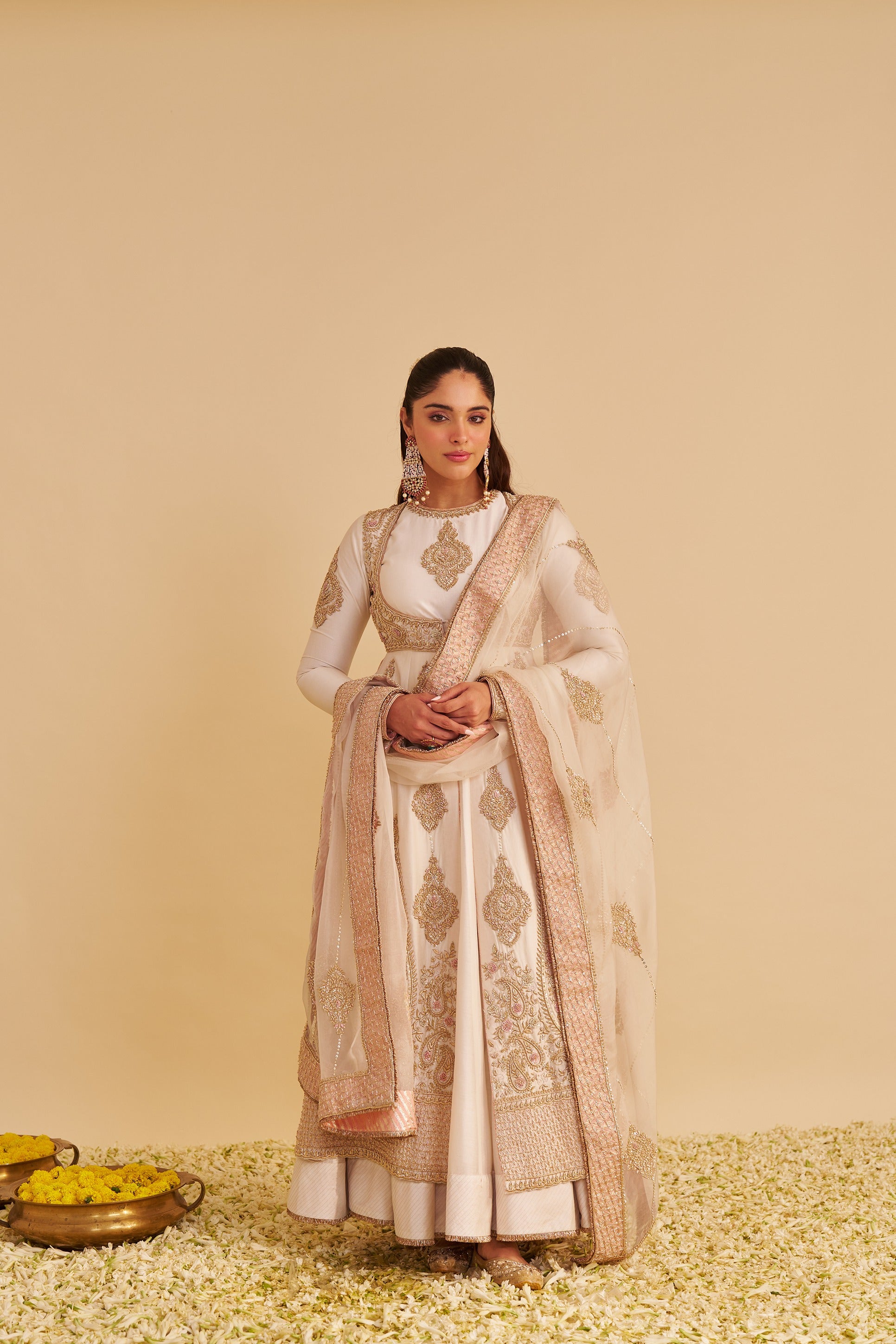 Zainah Dabka Zardozi Anarkali Set