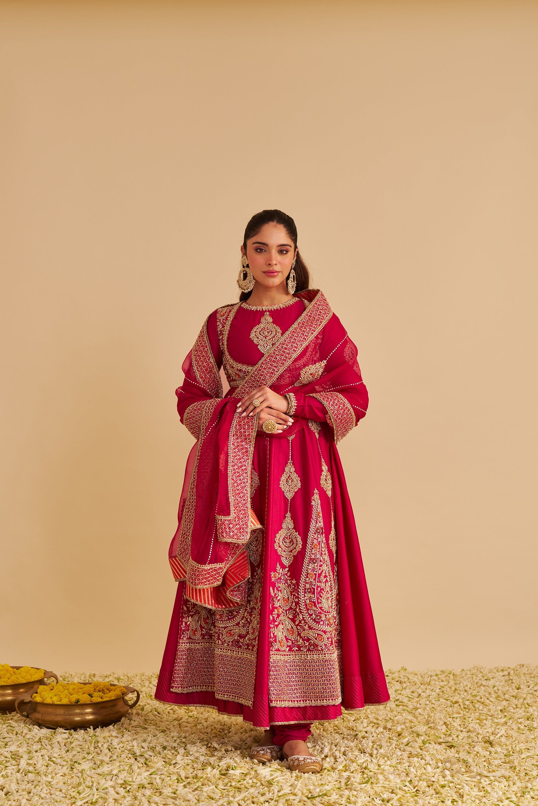 Zainah Dabka Zardozi Anarkali Set