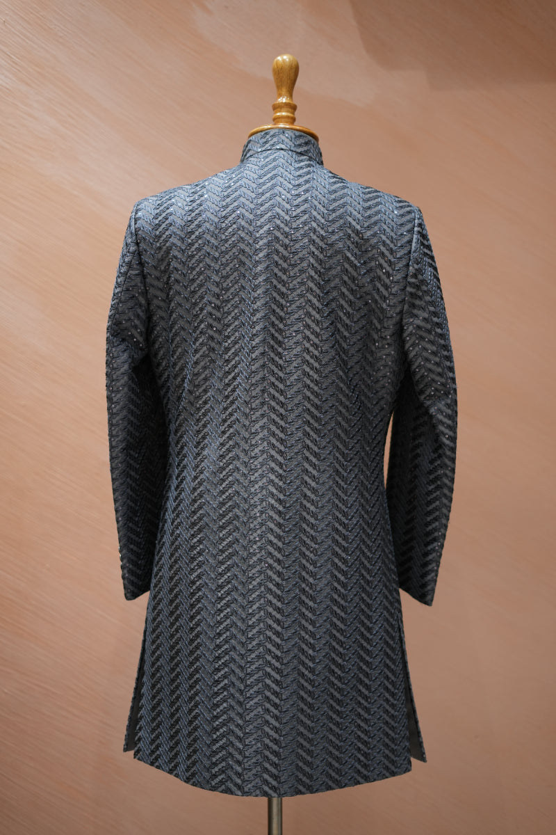 Grey Indo Western set