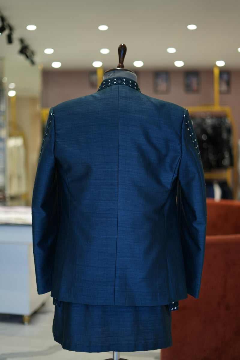 Royal Blue Indo Western set