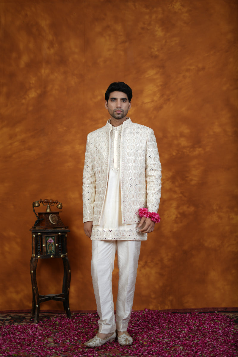 Ivory Indo Western Set