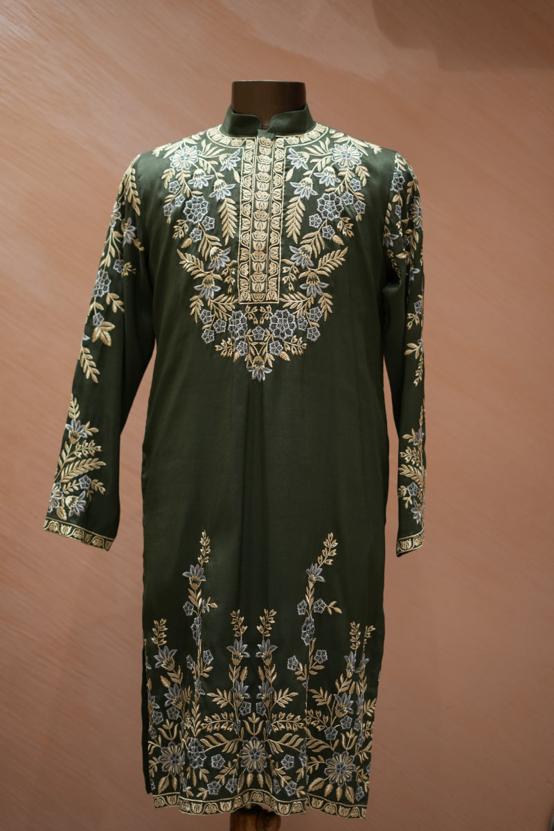 Mehendi Green Kurta Set
