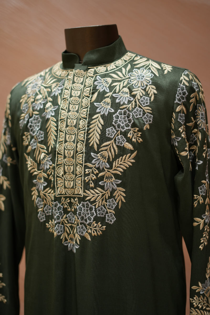 Mehendi Green Kurta Set