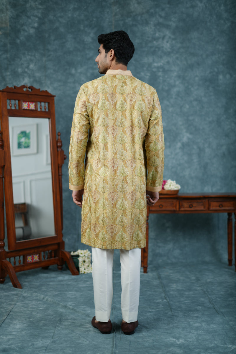 Light Yellow Kurta Set