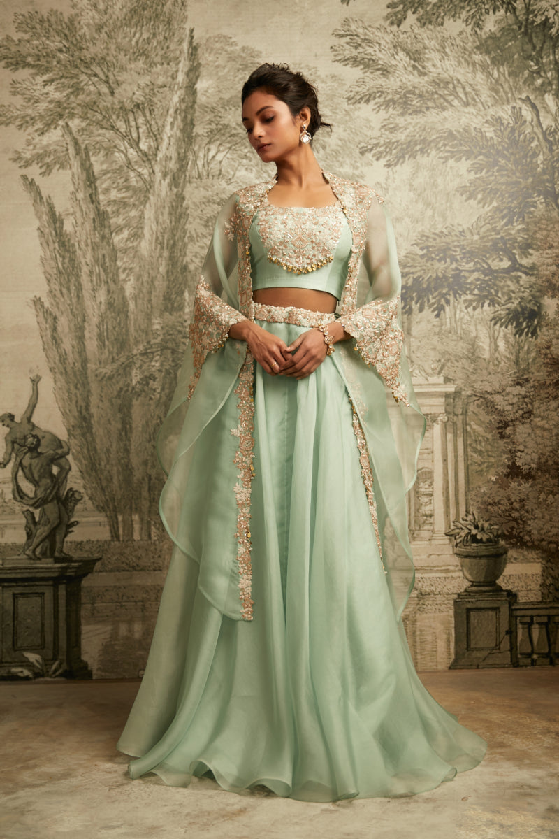 Skirt, Blouse And Cape