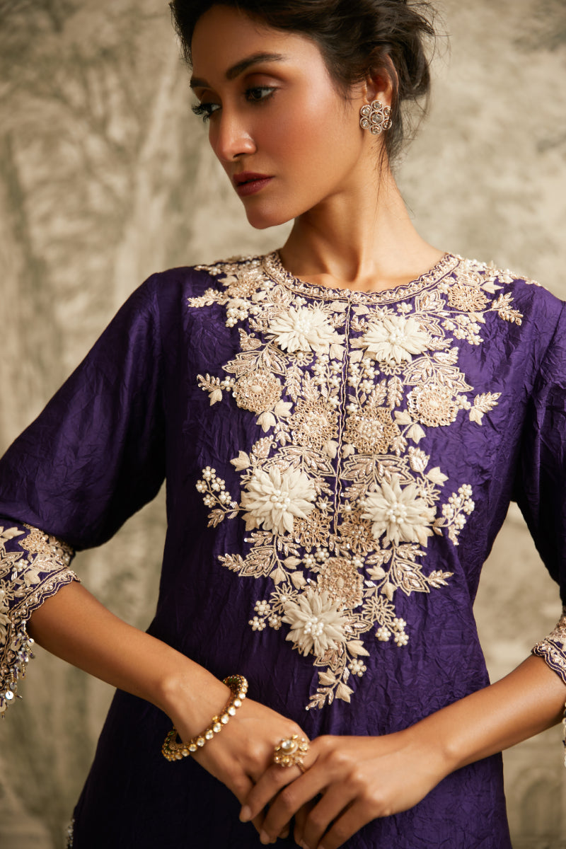 Short Kurta, Dupatta And Sharara