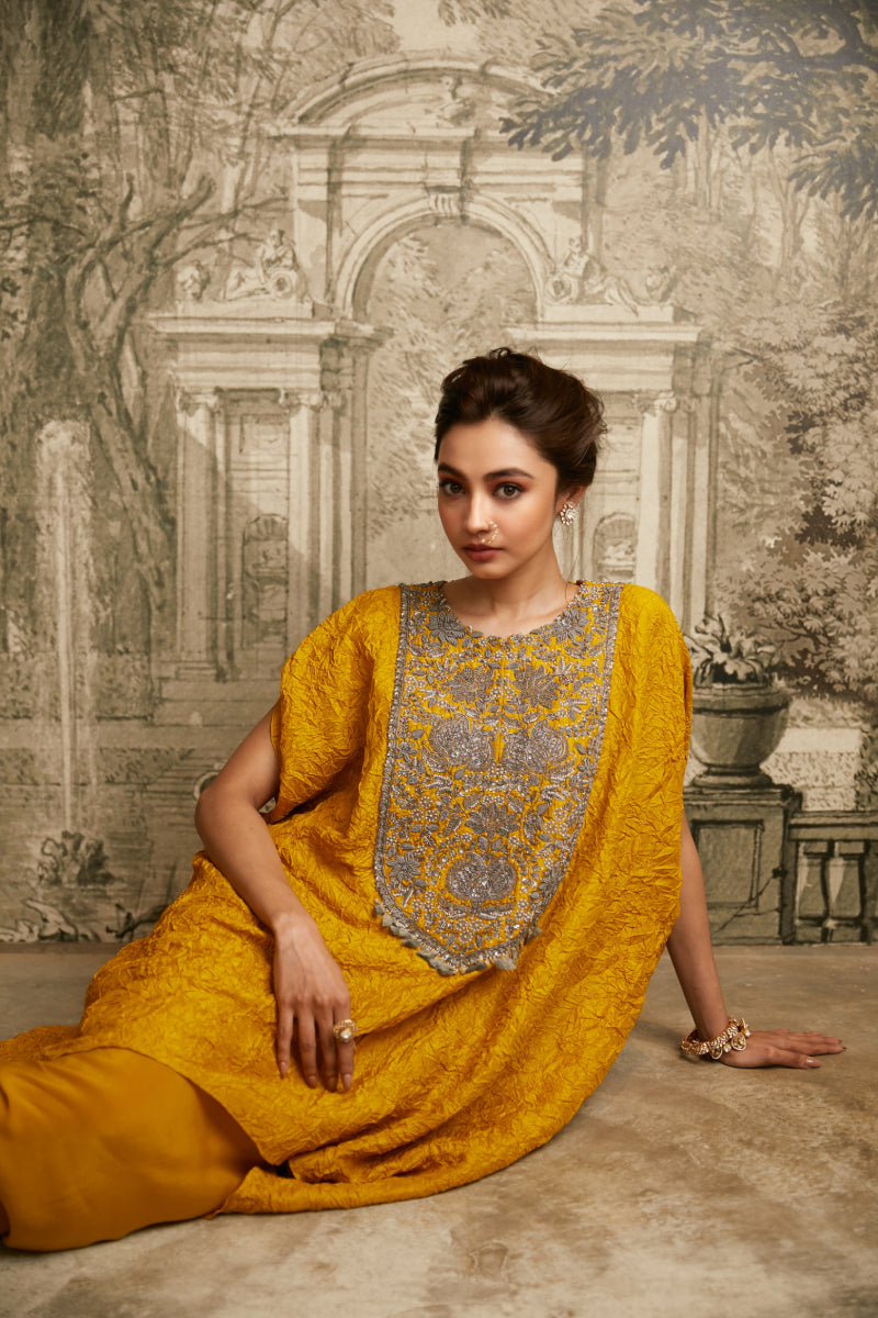 Kaftaan With Draped Skirt