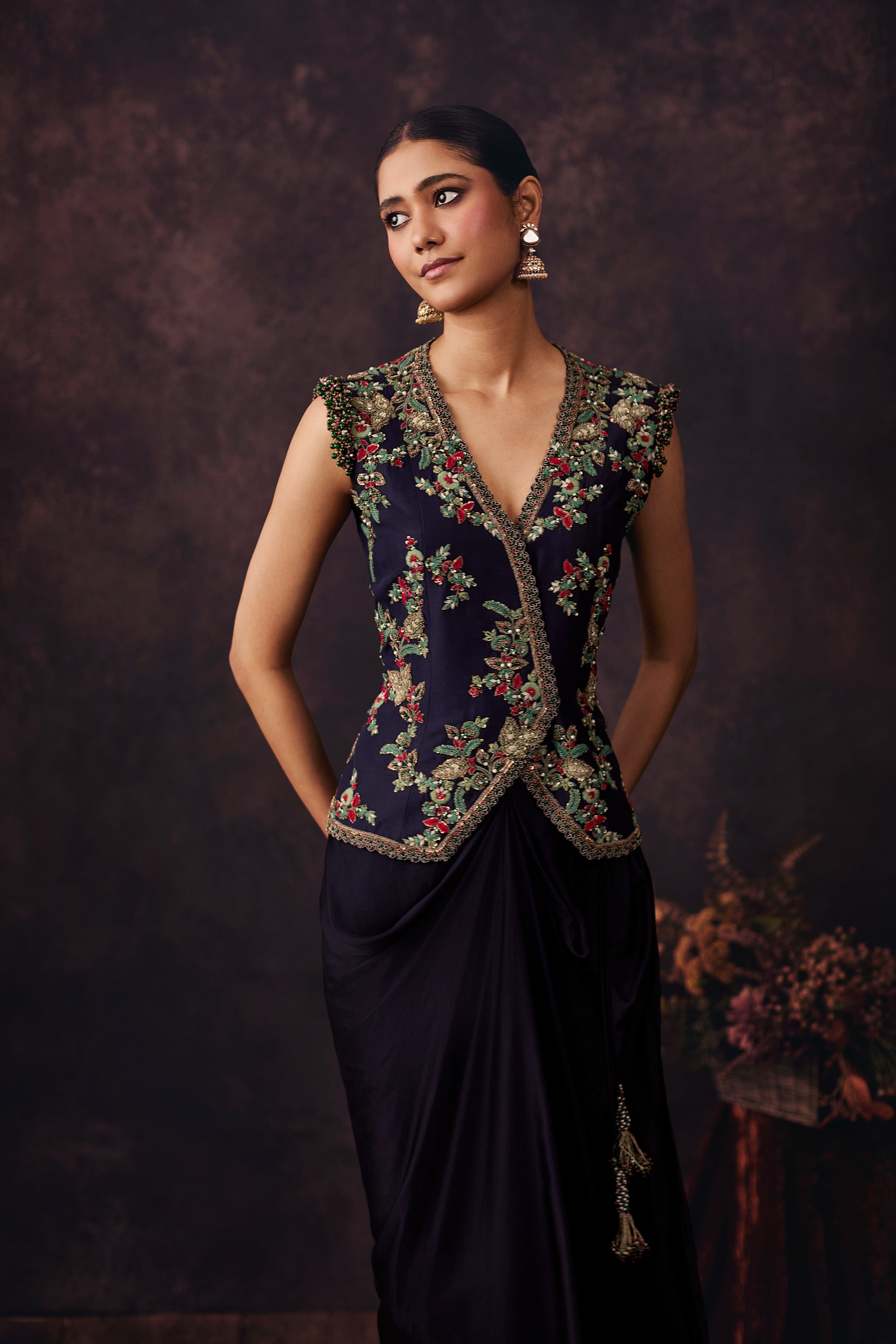 Am Dori Thread Jacket Set