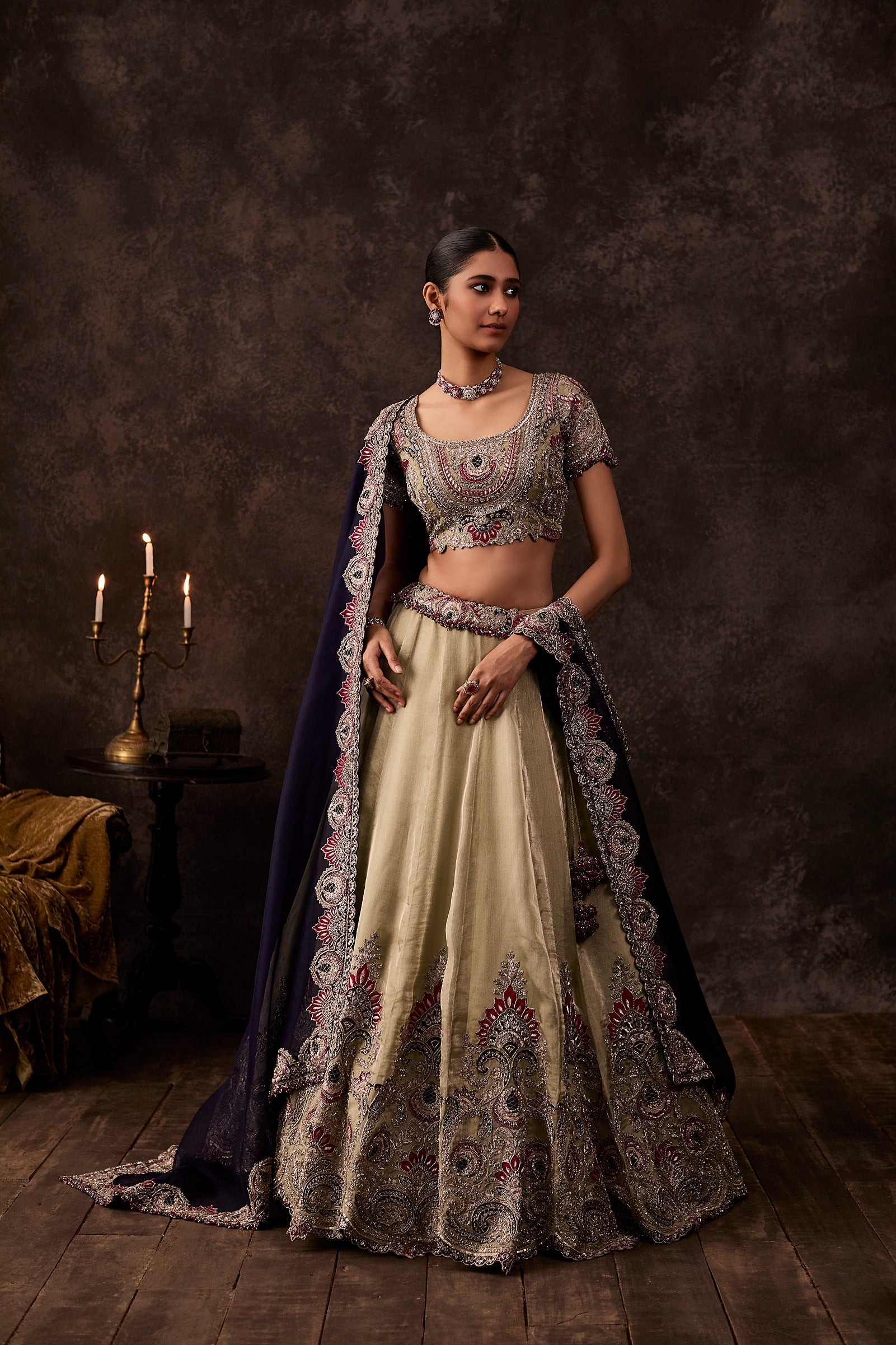 Am Maal Applique Lehenga