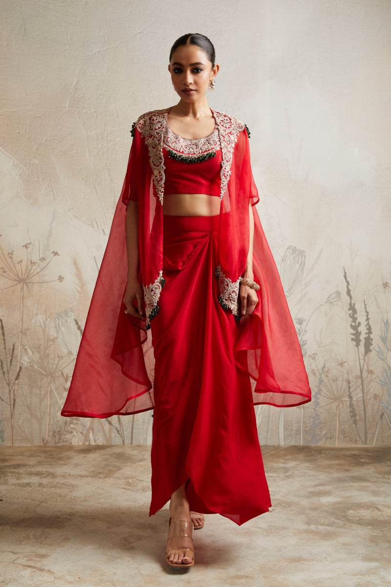 Sn Maal Dori Open Jacket Set