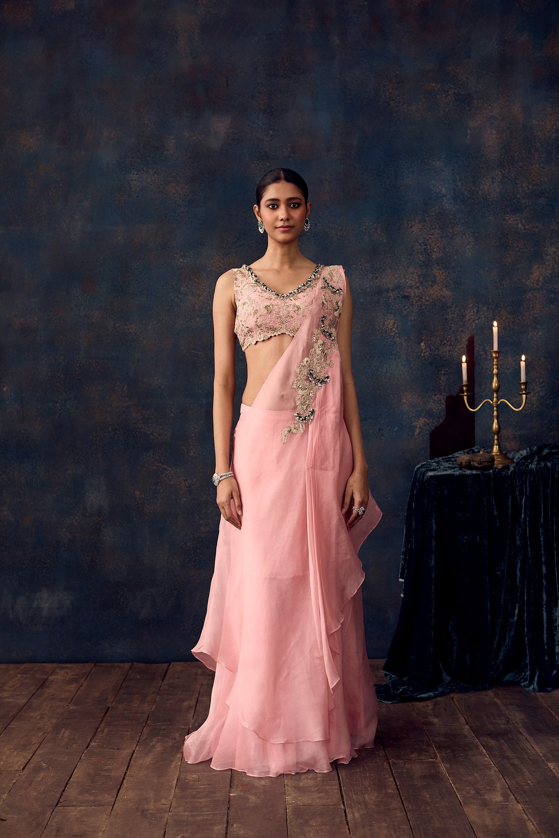 Up Mukesh Drape Set