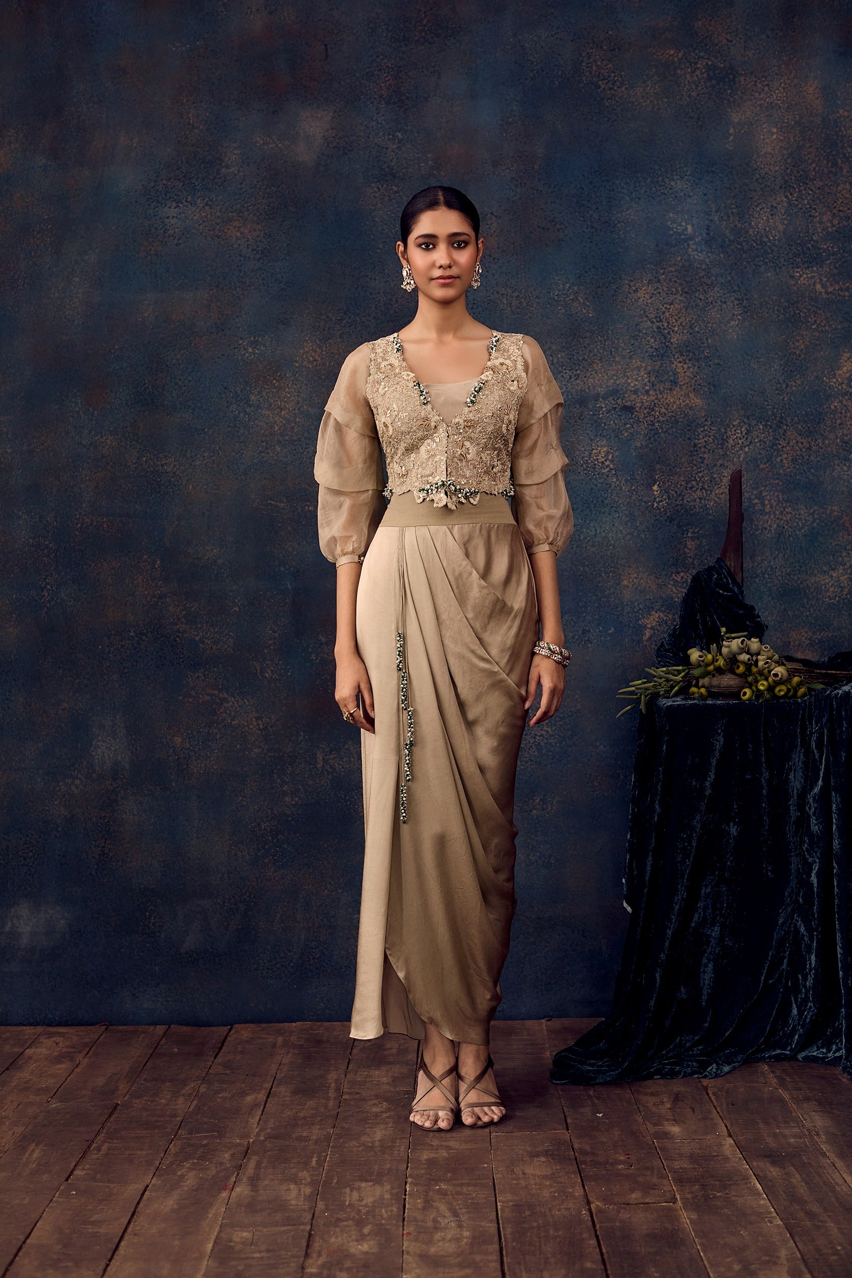 Up Mukesh Jacket Set