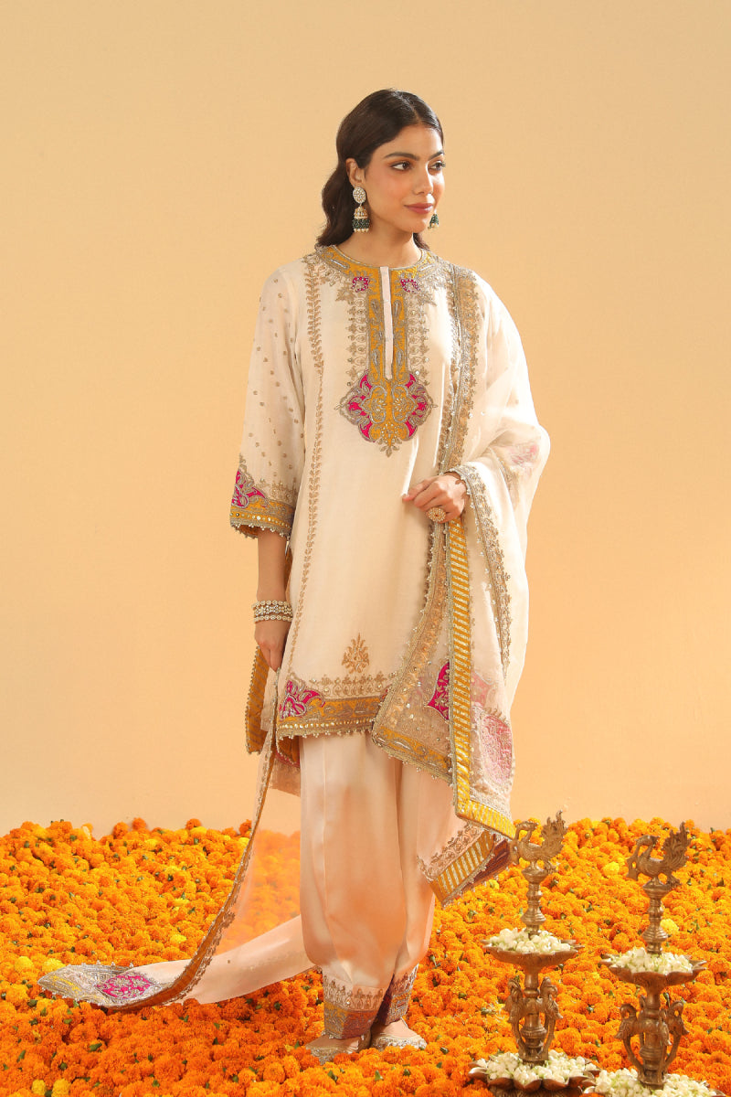 Ziana-Short Kurta with Salwar and Dupatta