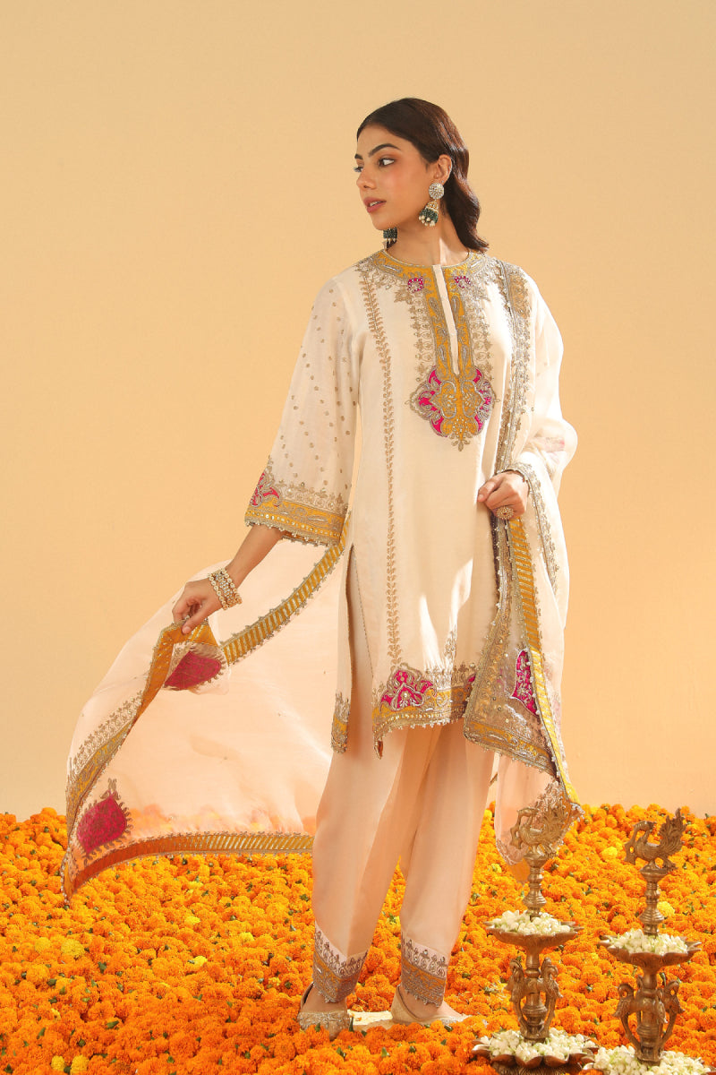 Ziana-Short Kurta with Salwar and Dupatta