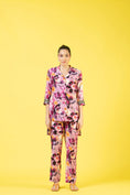 Load image into Gallery viewer, Amber And Purple Coat Collar Co Ord Set
