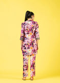 Load image into Gallery viewer, Amber And Purple Coat Collar Co Ord Set
