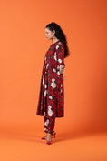 Load image into Gallery viewer, Bloom Red Flare Tunic Set
