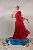 Load image into Gallery viewer, Draped Scarlet Gown
