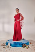 Load image into Gallery viewer, Draped Scarlet Gown

