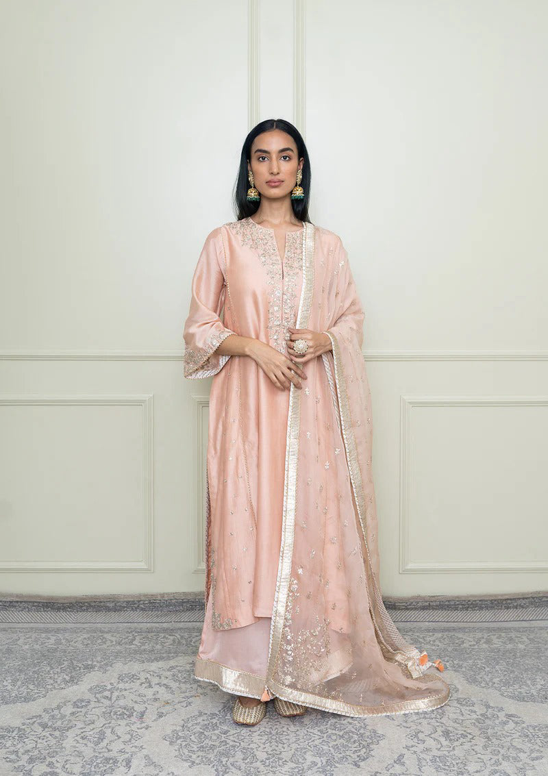 Baarizah-Chauga with palazzo and dupatta